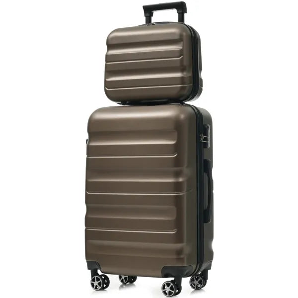 6-Piece ABS Hardshell Luggage Set - Lightweight & Durable Suitcases With Dual Spinner Wheels, Carry-On & Check-In Sizes For Travel & Business