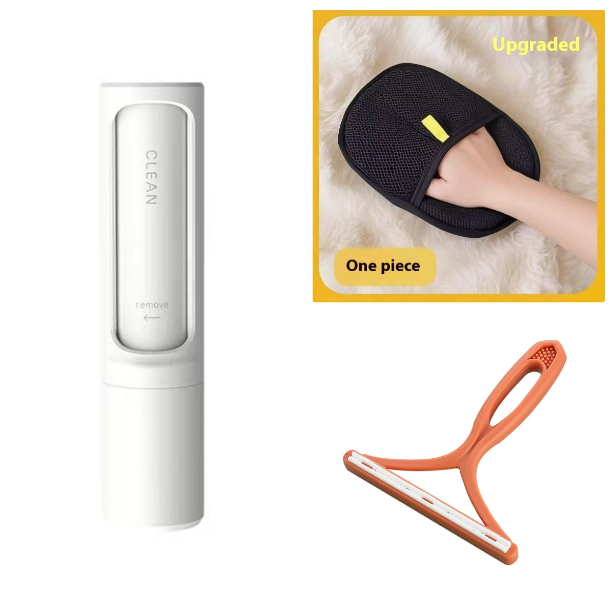 2-in-1 Reusable Pet Hair Remover Brush (Self Cleaning)