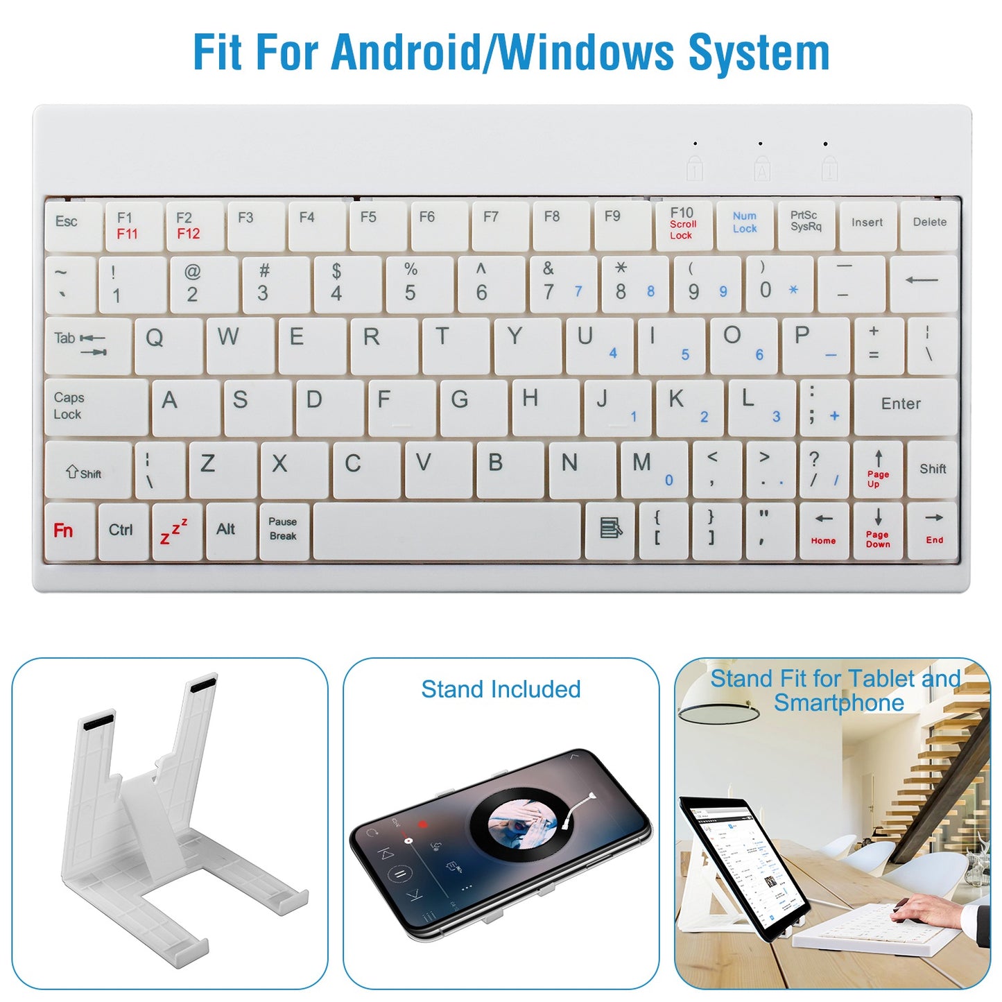Mini USB Wired Keyboard – Compact Portable 80-Key Keyboard for Laptop, PC & Office Use