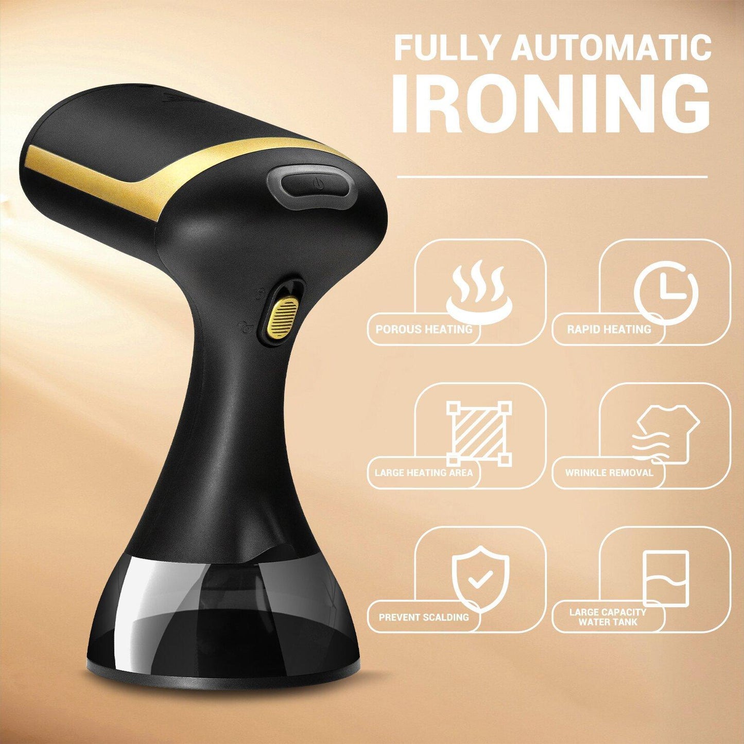 Portable Clothes Steamer – Fast Heat Garment Steamer for Travel & Home (Wrinkle Remover)