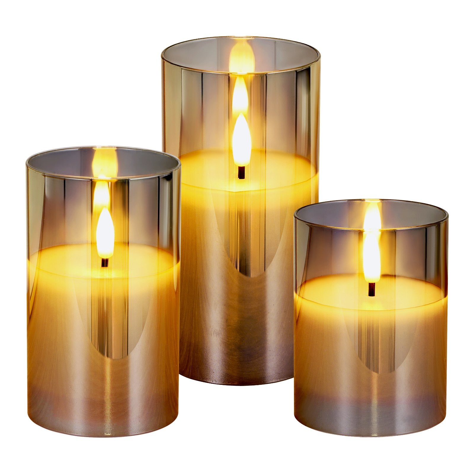 Flameless LED Candles 3-Pack with Remote – Battery Operated Realistic Flickering Candles for Home Decor