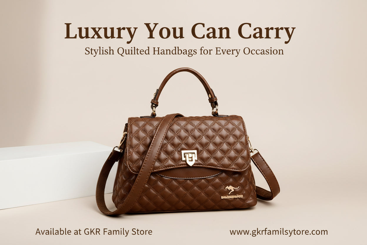 Fashionable Versatile Diamond-quilted Crossbody Shoulder Bag