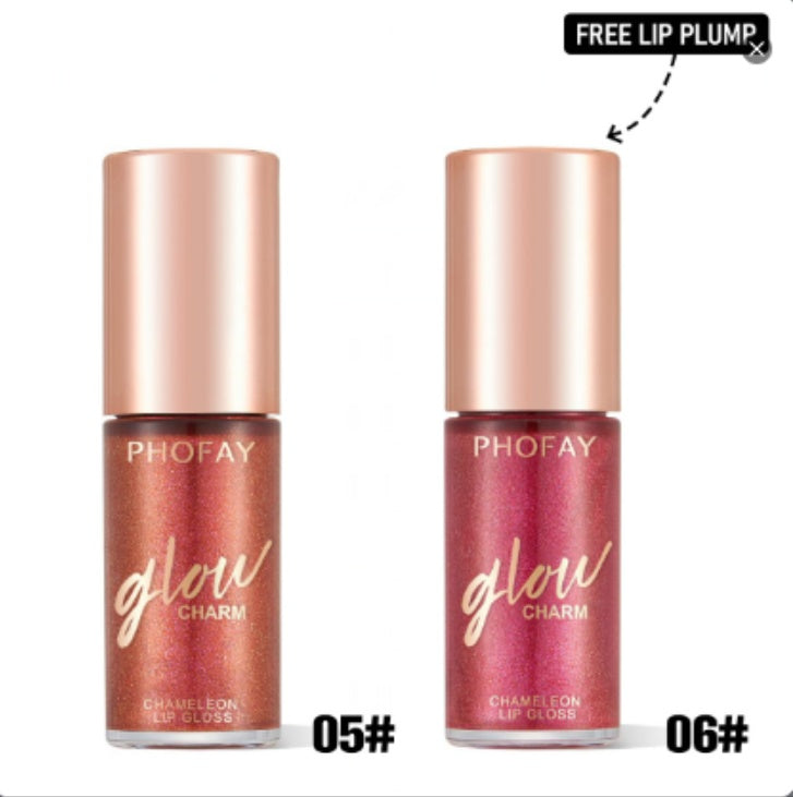PHOFAY Shimmer Lip Gloss – Moisturizing High Shine Glossy Lip Color