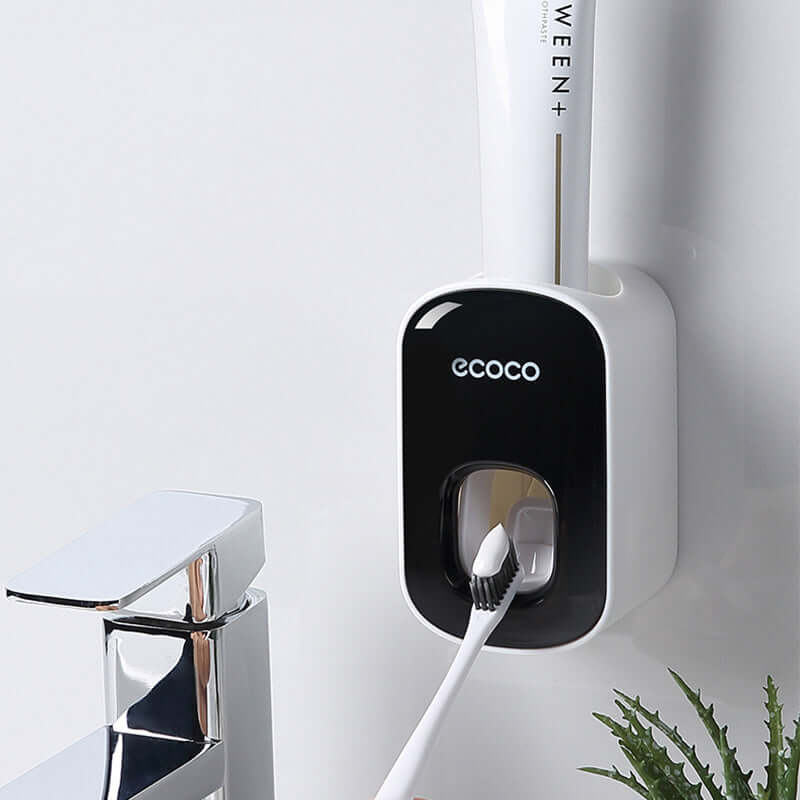 Wall Mounted Automatic Toothpaste Dispenser Set bathroom organizer