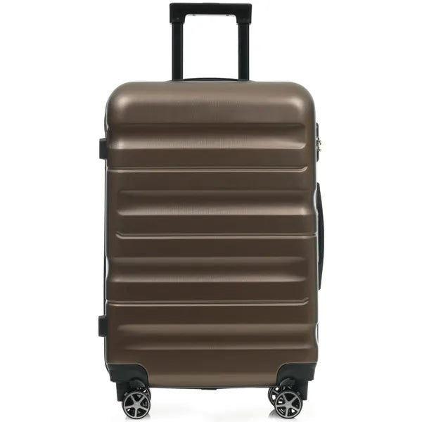 6-Piece ABS Hardshell Luggage Set - Lightweight & Durable Suitcases With Dual Spinner Wheels, Carry-On & Check-In Sizes For Travel & Business