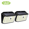 Solar Outdoor Motion Sensor Lights – Waterproof LED Security Lights (2 Pack)