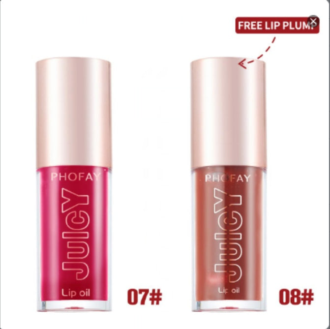 PHOFAY Juicy Lip Oil – Hydrating, Glossy & Non-Sticky Lip Care