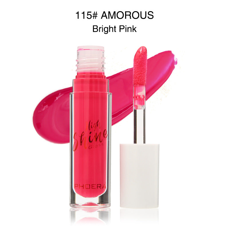 PHOERA High Shine Lip Gloss – Waterproof Long Lasting Lip Makeup