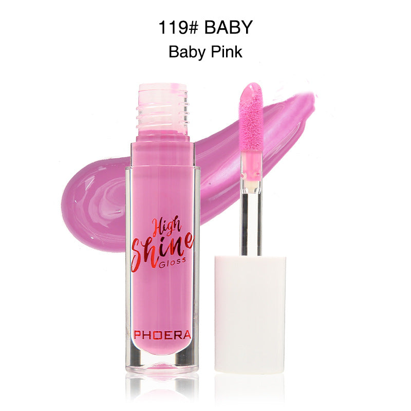 PHOERA High Shine Lip Gloss – Waterproof Long Lasting Lip Makeup
