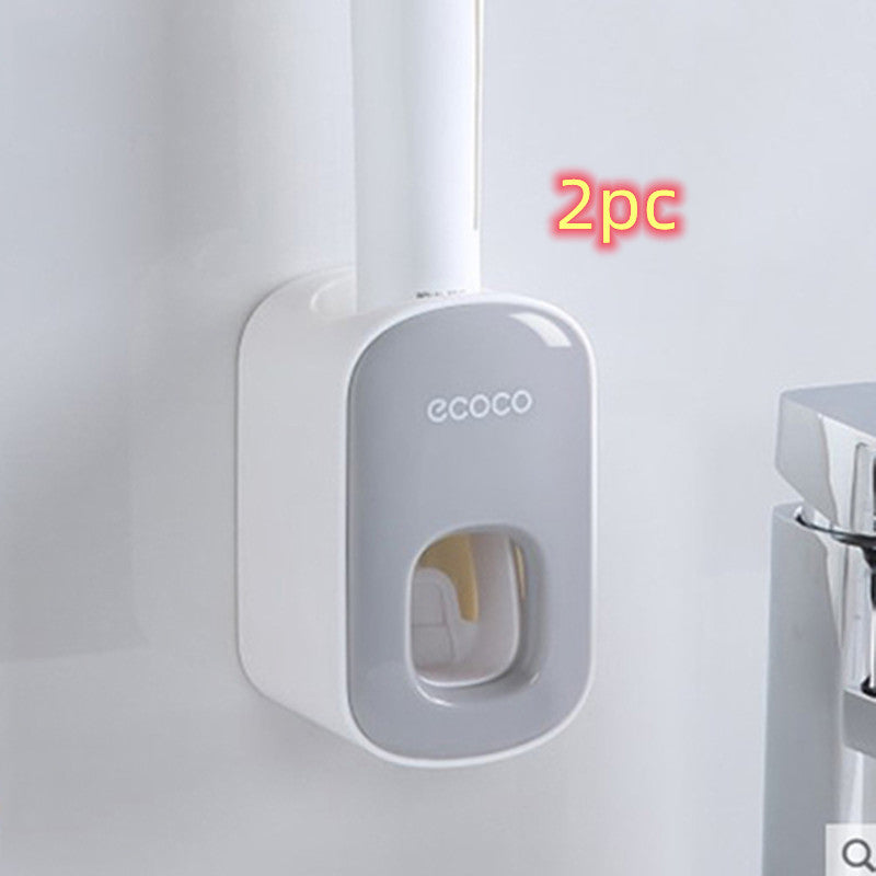 Wall Mounted Automatic Toothpaste Dispenser Set bathroom organizer