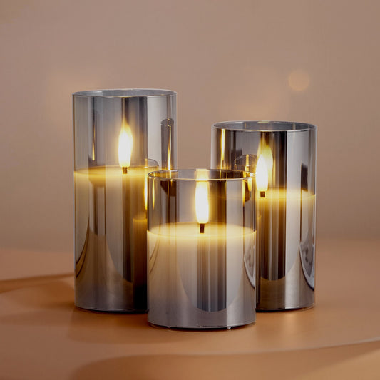 Flameless LED Candles 3-Pack with Remote – Battery Operated Realistic Flickering Candles for Home Decor