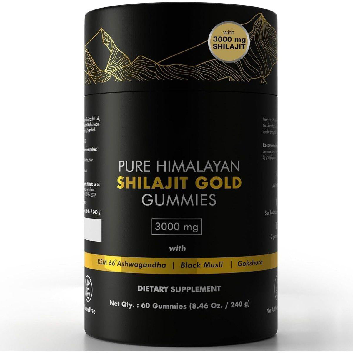 Pure Himalayan Shilajit Gold Gummies – 60 Count