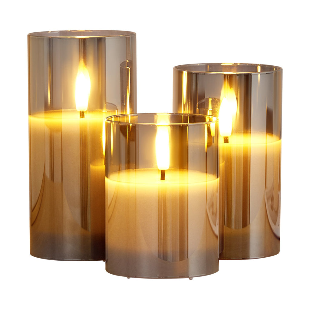Flameless LED Candles 3-Pack with Remote – Battery Operated Realistic Flickering Candles for Home Decor